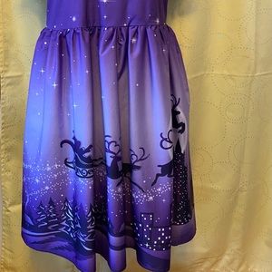 Unique Christmas Holiday Santa Reindeer Dress  XL